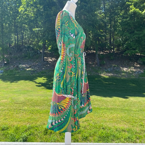 NWT Anthropologie Maeve Janis Dress, Green Paisley Print, Size 6. - Picture 6 of 16